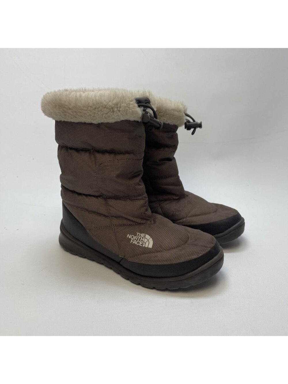 The North Face Nuptse Faux Fur IV Boots Thermoball Micro Baffle Booties Sz 7 US